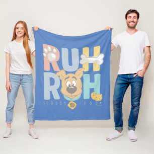 子犬のスクービードゥー"Ruh Roh" フリースブランケット