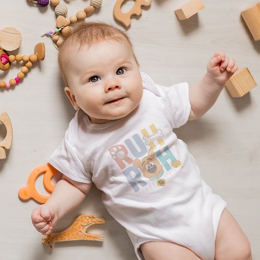 子犬のスクービードゥー"Ruh Roh" ベビーボディスーツ