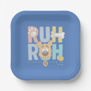子犬のスクービードゥー"Ruh Roh" ペーパープレート