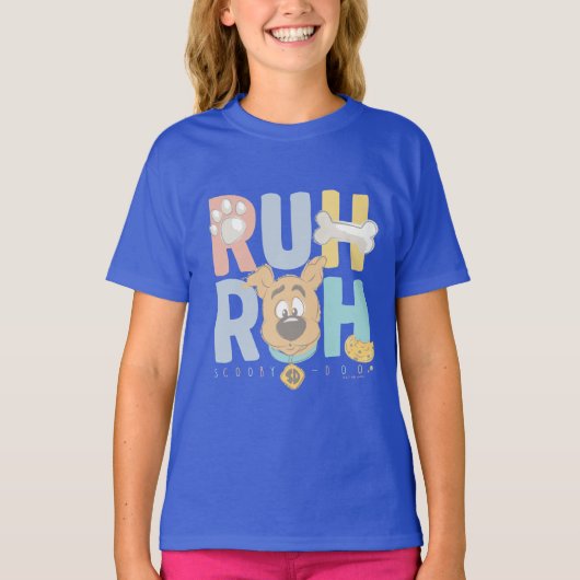 子犬のスクービードゥー"Ruh Roh" Tシャツ (正面)
