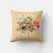 子犬のスクービードゥー"Ruv You" クッション (裏面)