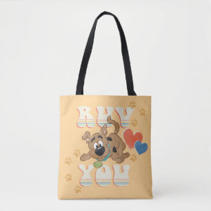 子犬のスクービードゥー"Ruv You" トートバッグ