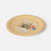 子犬のスクービードゥー"Ruv You" ペーパープレート (アングル)