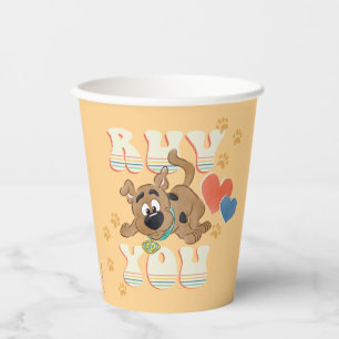 子犬のスクービードゥー"Ruv You" 紙コップ