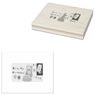 子犬のスタンプ ラバースタンプ