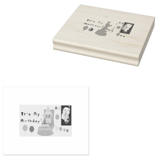 子犬のスタンプ ラバースタンプ (押印)