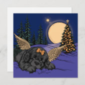 子犬のスノーエンジェル シーズンカード (正面/裏面)