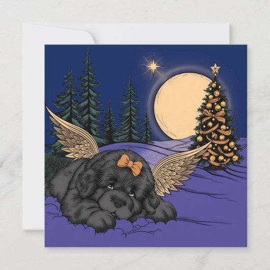 子犬のスノーエンジェル シーズンカード (正面)