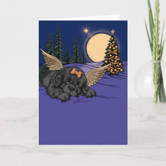 子犬のスノーエンジェル シーズンカード (正面)