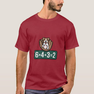 子犬のダブルプレイ Tシャツ