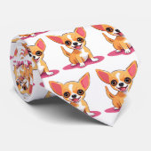 子犬のチャーム – カスタマイズ可能なChihuahua Tie ネクタイ (ロール)