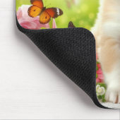 子犬のデザイン マウスパッド (コーナー)