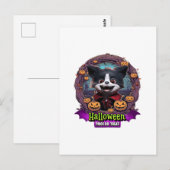 子犬のハロウィン衣装 ポストカード (正面/裏面)