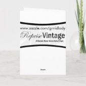 子犬のバレンタインを持つヴィンテージの女の子 シーズンカード (裏面)