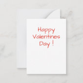 子犬のバレンタインカード ノートカード (裏面)