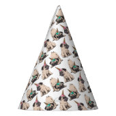 子犬のパグ|の熱望のユニコーンパターン パーティーハット (左)