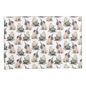 子犬のパグ|の熱望のユニコーンパターン 枕カバー (正面右)