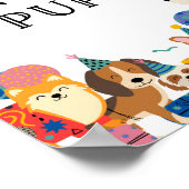 子犬のパーティーを採用する ポスター (角)