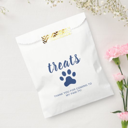 子犬のパーティー治療の好意バッグブルー フェイバーバッグ (封をした状態)