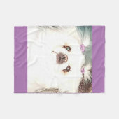 子犬のフリースブランケット。 フリースブランケット (正面(横))