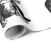 子犬のフレンチ・ブルドッグの無光沢の包装紙 ラッピングペーパー (ロールコーナー)