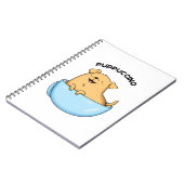 子犬のププチーノ 面白いカプチーノの駒 ノートブック (左側)