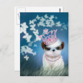 子犬のプリンセス ポストカード (正面/裏面)