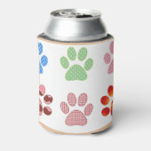 子犬のプリント 缶クーラー (缶裏面)