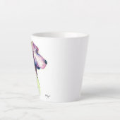 子犬のプロファイル カフェラテマグ (正面)