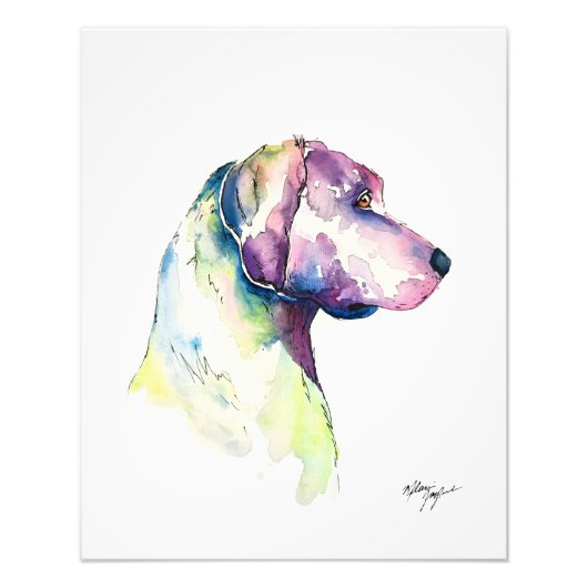 子犬のプロファイル フォトプリント            (正面)