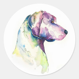 子犬のプロファイル ラウンドシール