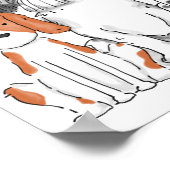 子犬のペット養子縁組の誕生日パーティーのサインを受け取る ポスター (角)