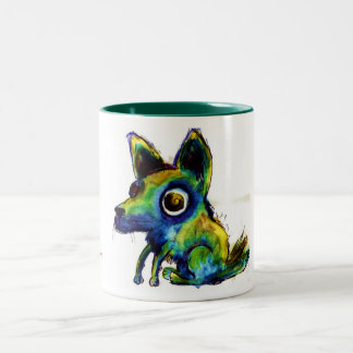 子犬のマグ ツートーンマグカップ