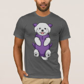 子犬のマルタのしょいこのTシャツの人 Tシャツ (正面)