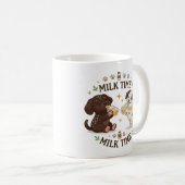 子犬のミルクタイム コーヒーマグカップ (正面右)