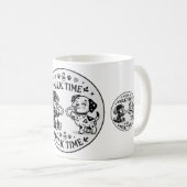 子犬のミルクタイム BW コーヒーマグ コーヒーマグカップ (正面右)