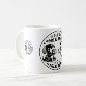 子犬のミルクタイム BW コーヒーマグ コーヒーマグカップ (正面左)