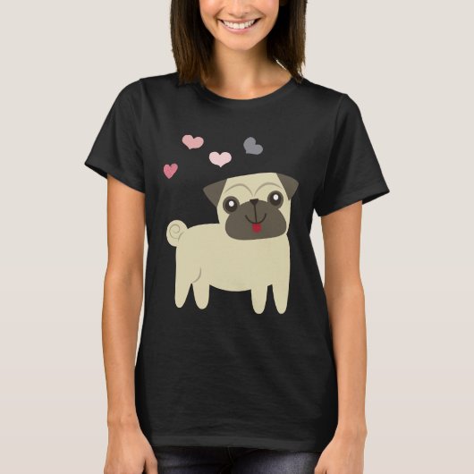 子犬のモップ、パグのための贈り物、球根愛好家クラシックT- Tシャツ (正面)