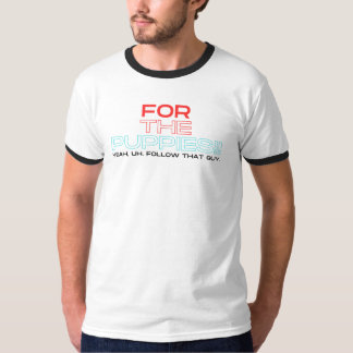 子犬のリンガーTシャツ Tシャツ