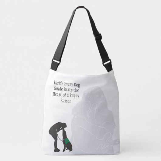 子犬のレイザーの遺体袋 クロスボディバッグ (正面)