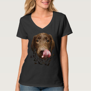 子犬の低ポリゴンラブラドール画像 Tシャツ