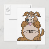 子犬の個人用設定()  ポストカード (正面/裏面)