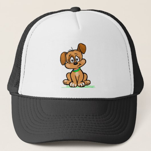 子犬の傾斜 キャップ (正面)