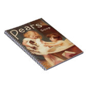 子犬の入浴 ヴィンテージ アンティーク ノートブック (右側)