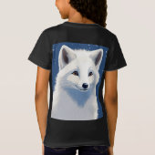 子犬の写真を持つ少女 Tシャツ (裏面)