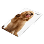 子犬の写真を追加する名前4 x 6冷蔵庫マグネット マグネット (左側)