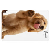 子犬の写真を追加する名前4 x 6冷蔵庫マグネット マグネット (横)