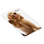 子犬の写真を追加する名前4 x 6冷蔵庫マグネット マグネット (右側)