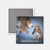 子犬の出会い磁石 マグネット (正面/裏面)