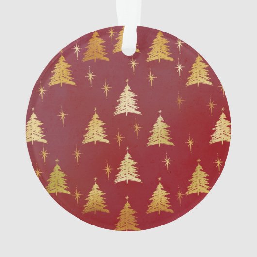 子犬の初めてのクリスマスが赤い写真の木を愛 オーナメント (裏面)